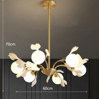 LEVITS Floral Gilded Metal Design Ceiling Light – view 9