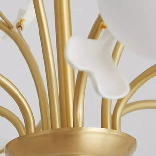LEVITS Floral Gilded Metal Design Ceiling Light – view 6