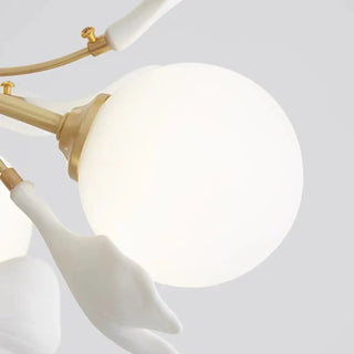 LEVITS Floral Gilded Metal Design Ceiling Light – view 4
