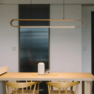 LINELO Linear Natural Wood Ceiling Light – view 4