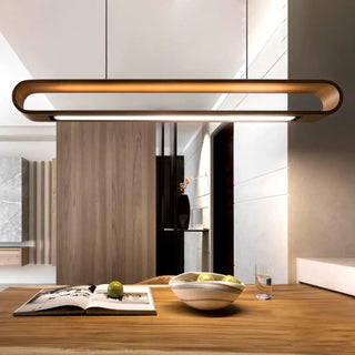 LINELO Linear Natural Wood Ceiling Light – view 2