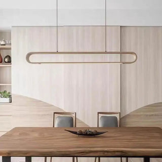 LINELO Linear Natural Wood Ceiling Light – view 6