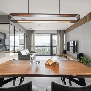 LINELO Linear Natural Wood Ceiling Light – view 5