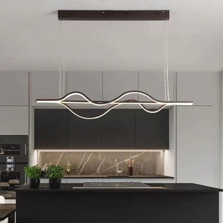 PALOMA Linear Wavy Dining Room Pendant – view 2