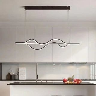 PALOMA Linear Wavy Dining Room Pendant – view 3