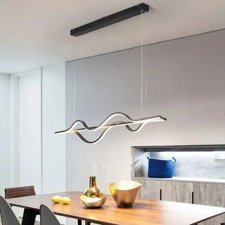 PALOMA Linear Wavy Dining Room Pendant – view 4