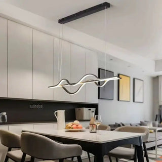 PALOMA Linear Wavy Dining Room Pendant – view 1