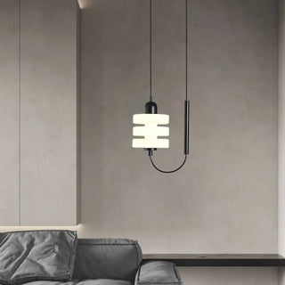 MAINAH Minimalist White Glass Ceiling Light – view 3