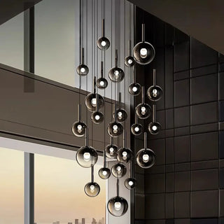 Designer bubble sphere pendant light, modern floating ceiling lamp
