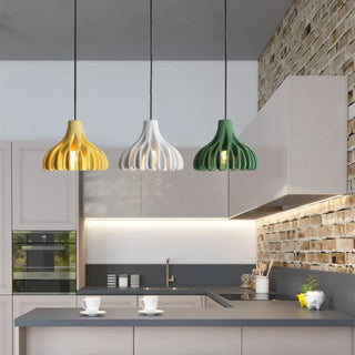 Designer LED pendant lamp, energy efficient adjustable brightness ceiling light