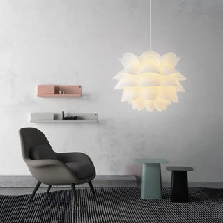 Modern flower pendant lamp, organic shape living room ceiling hanging light