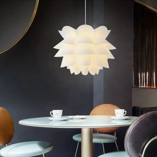 Flower pendant light, modern organic shape ceiling fixture for living room