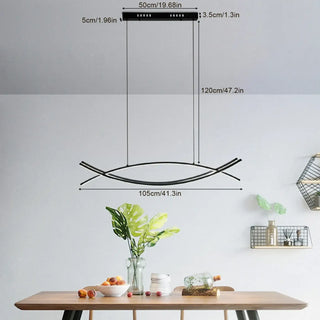 DISAPPEARANCE Modern LED Sculptural Black Ceiling Light – view 1