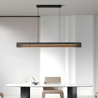 Silver pendant lamp close-up — brushed metal designer ceiling fixture