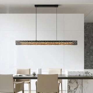 Modern silver pendant in interior — designer ambient ceiling light