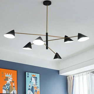 DIPOLISI Modern Black and Golden Metal Ceiling Light – view 3