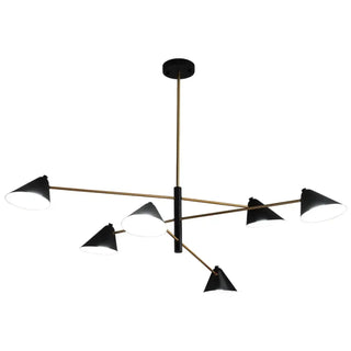 DIPOLISI Modern Black and Golden Metal Ceiling Light – view 6