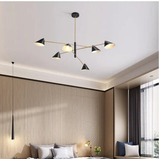 DIPOLISI Modern Black and Golden Metal Ceiling Light – view 5