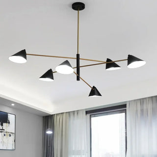 DIPOLISI Modern Black and Golden Metal Ceiling Light – view 4