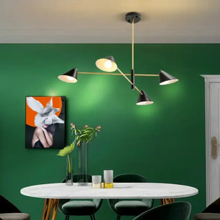 DIPOLISI Modern Black and Golden Metal Ceiling Light – view 1