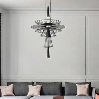 Metal industrial pendant ceiling lamp, modern hanging light for urban home décor