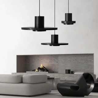 LIERA Modern Black Metal Design Ceiling Light – view 4
