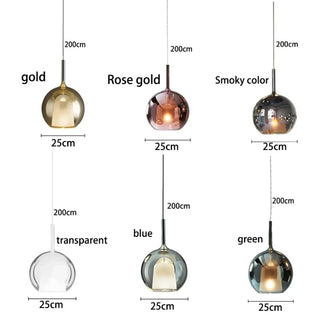 NODERME Modern Glass and Metal Design Ceiling Light – view 7