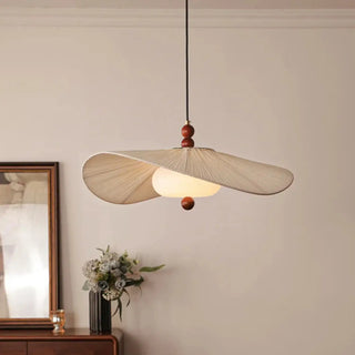 RABICI Natural Fabric Beige Ceiling Light – view 1