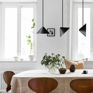 LAVIKA Black Conical Design Pendant Ceiling Light