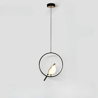 FODY Sculptural Bird and Luminous Halo Ceiling Light – view 10