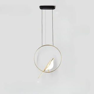 FODY Sculptural Bird and Luminous Halo Ceiling Light – view 12