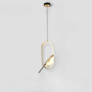 FODY Sculptural Bird and Luminous Halo Ceiling Light – view 4