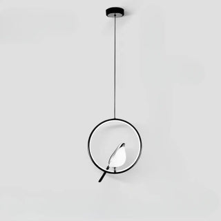 FODY Sculptural Bird and Luminous Halo Ceiling Light – view 11
