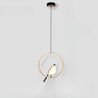 FODY Sculptural Bird and Luminous Halo Ceiling Light – view 9