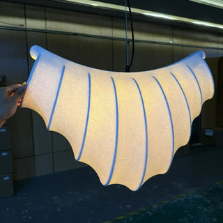 Modern elegant undulating pendant light, designer ceiling fixture