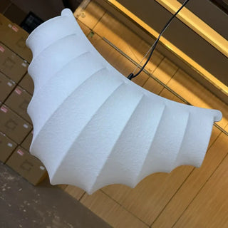 Elegant undulating pendant lamp, modern designer ceiling hanging fixture