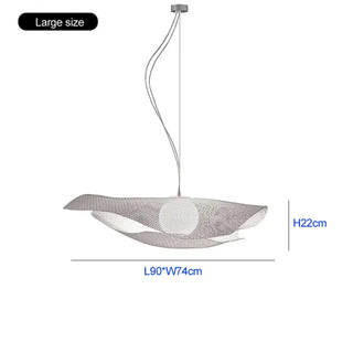 GOLEDA Organic White Mesh Ceiling Light – view 6
