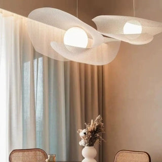 GOLEDA Organic White Mesh Ceiling Light – view 2
