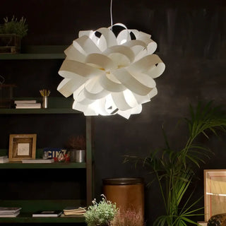 BIRALINE Organic Wood Ribbon Design Ceiling Light – view 4