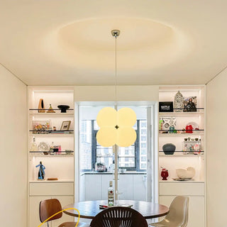 LONBA White and Metal Design Ceiling Light – view 2