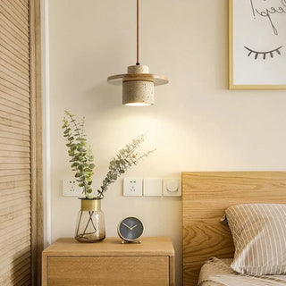NINA Beige Travertine Stone Design Ceiling Light – view 4