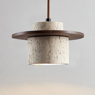 NINA Beige Travertine Stone Design Ceiling Light – view 2