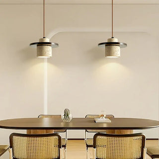 NINA Beige Travertine Stone Design Ceiling Light – view 3