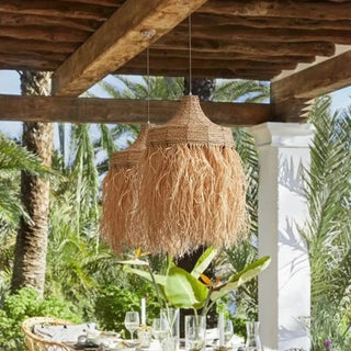 CRINYS Natural Hand-Woven Rattan Design Ceiling Light – view 2