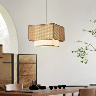 RATIANA Natural Rattan Braid Ceiling Light – view 4