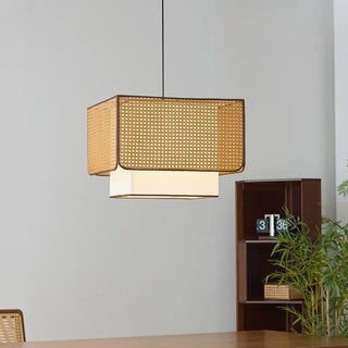 RATIANA Natural Rattan Braid Ceiling Light – view 3