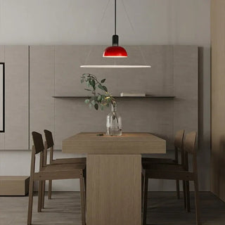 LILA Graphic Red White and Silver Ceiling Light – view 2