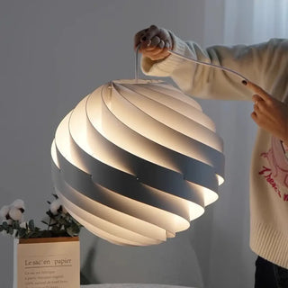 NINAH Modern White Spiral Design Ceiling Light – view 4