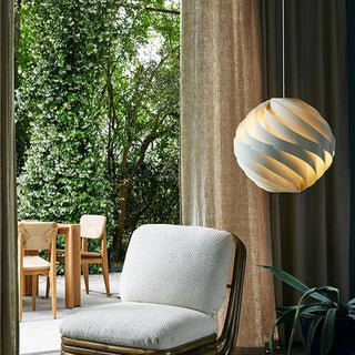 NINAH Modern White Spiral Design Ceiling Light – view 2