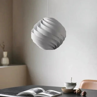 NINAH Modern White Spiral Design Ceiling Light – view 1